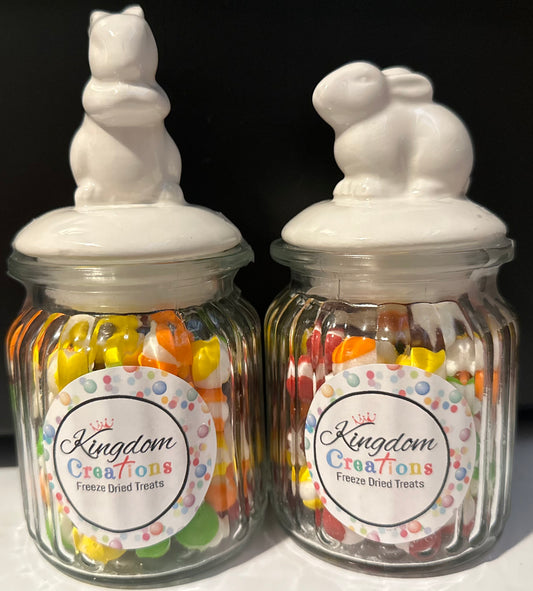 Glass Easter Jars